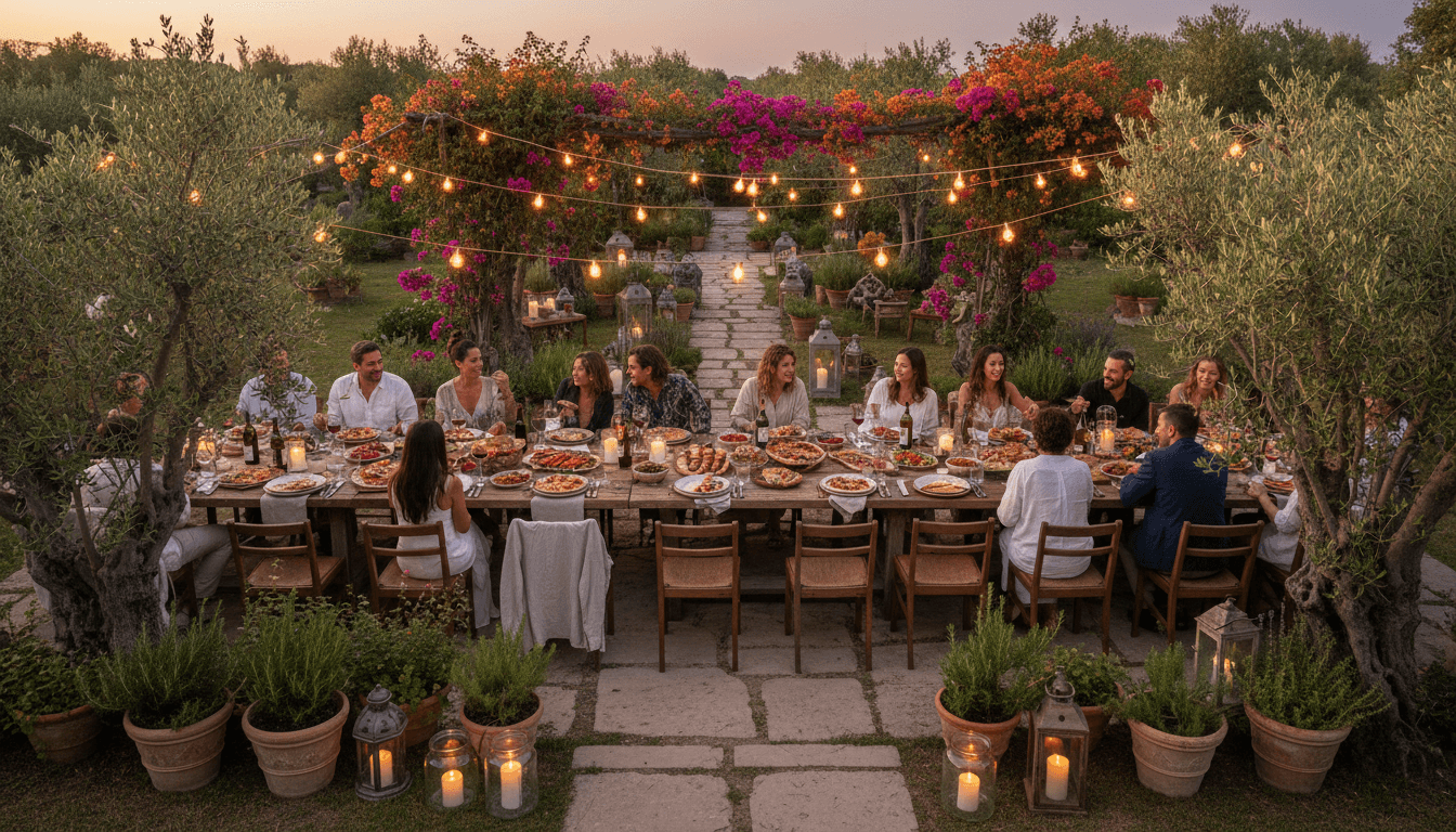 Dining area outside